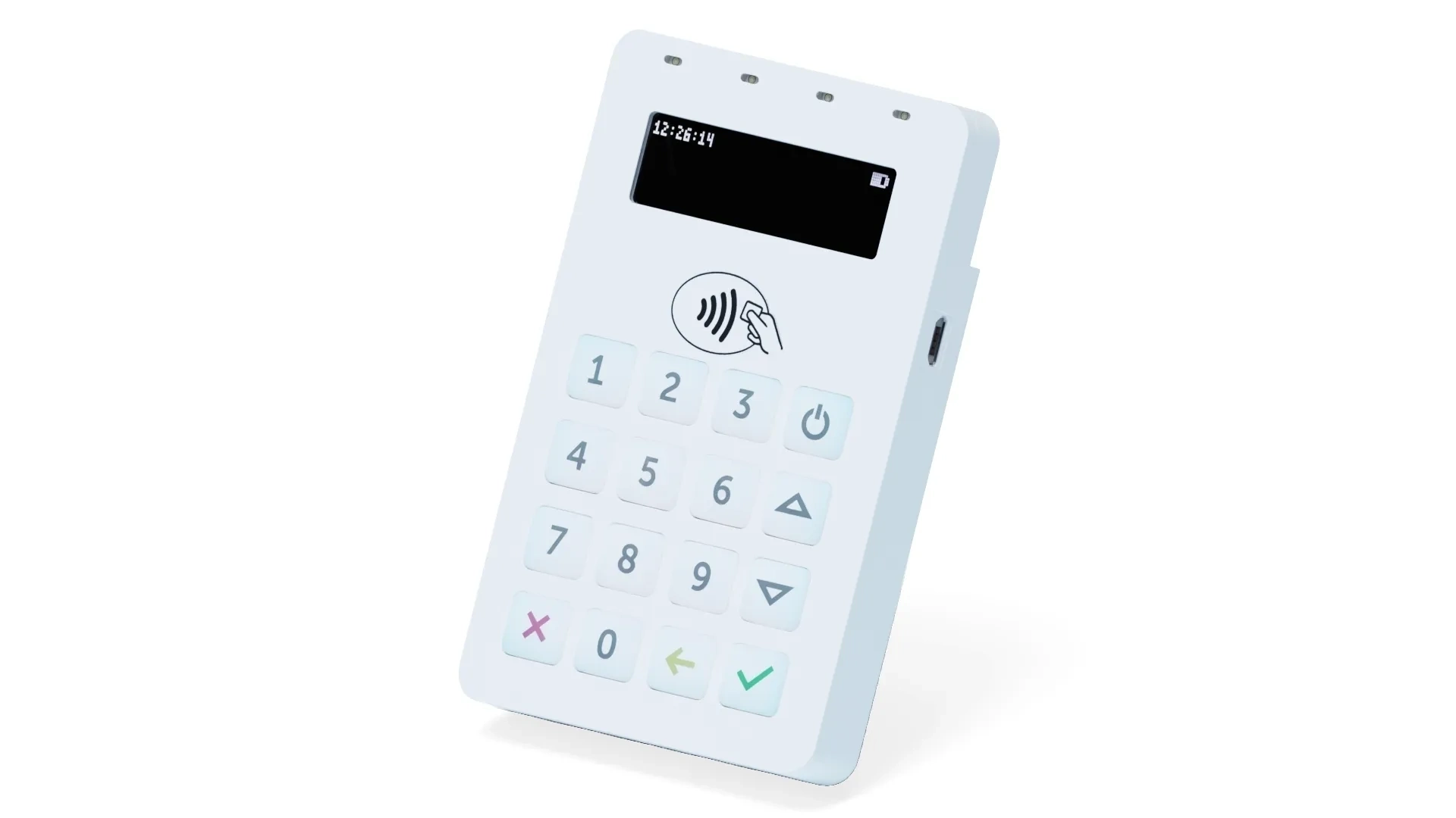 Elavon Mobile card reader side angle