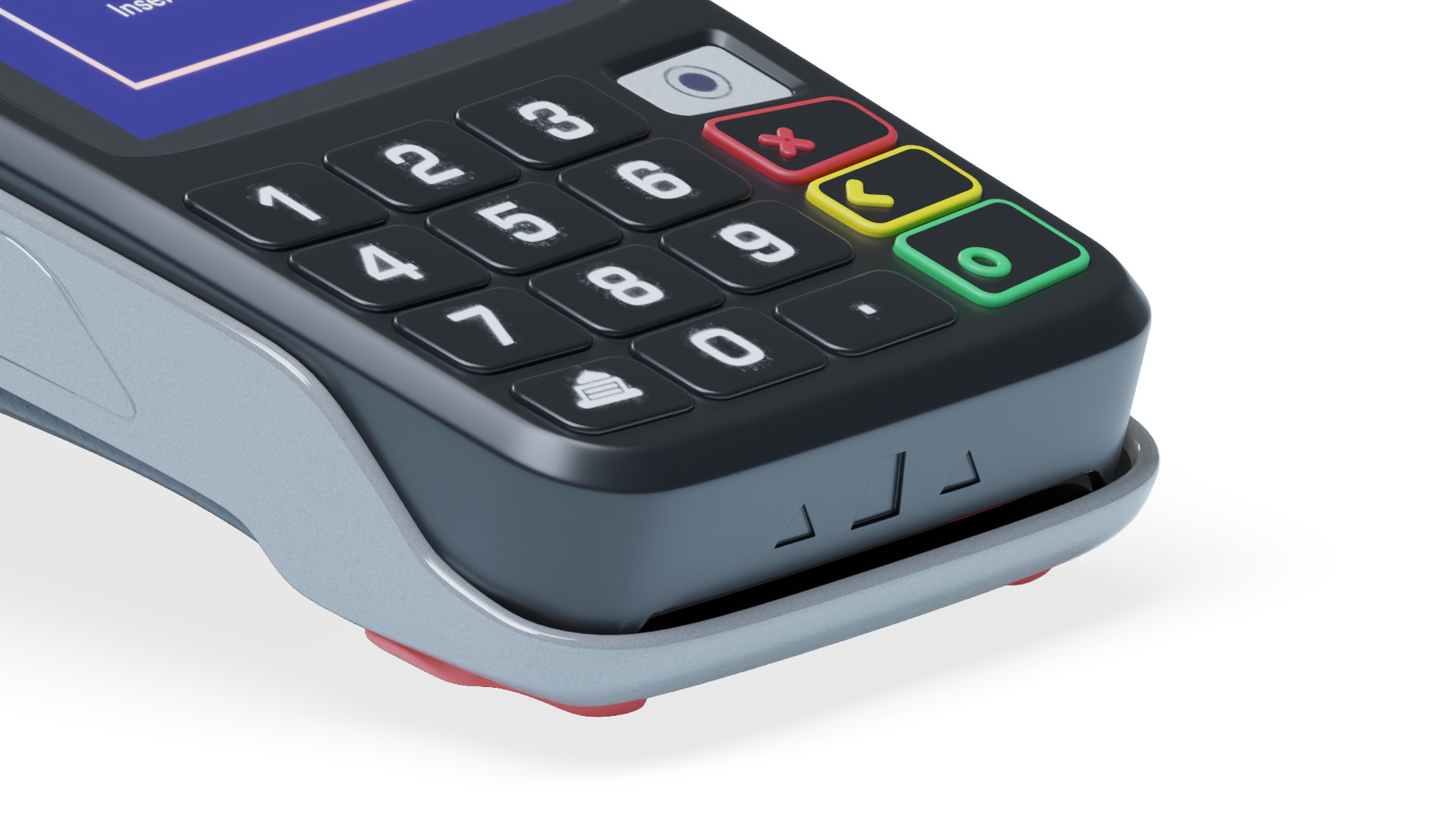 Close up of the Ingenico Move 5000 keypad